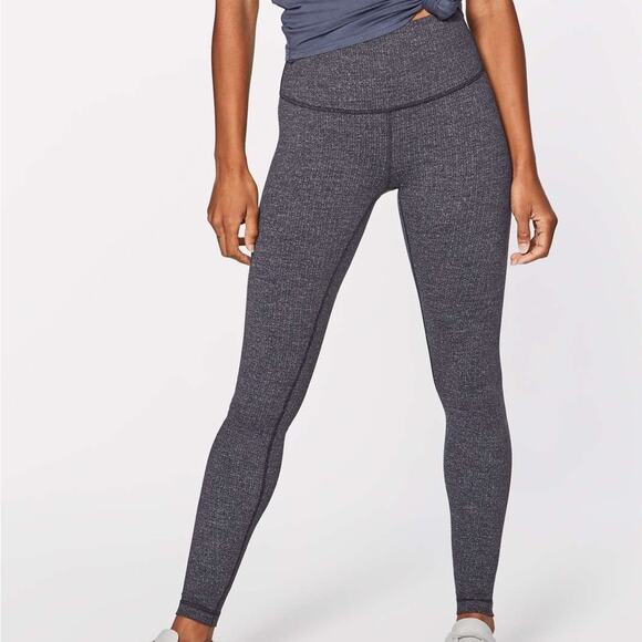 Lululemon Wunder Under Hi-Rise Tight Luon Variegated Knit Black/blue/pink Size 8 - Picture 15 of 16